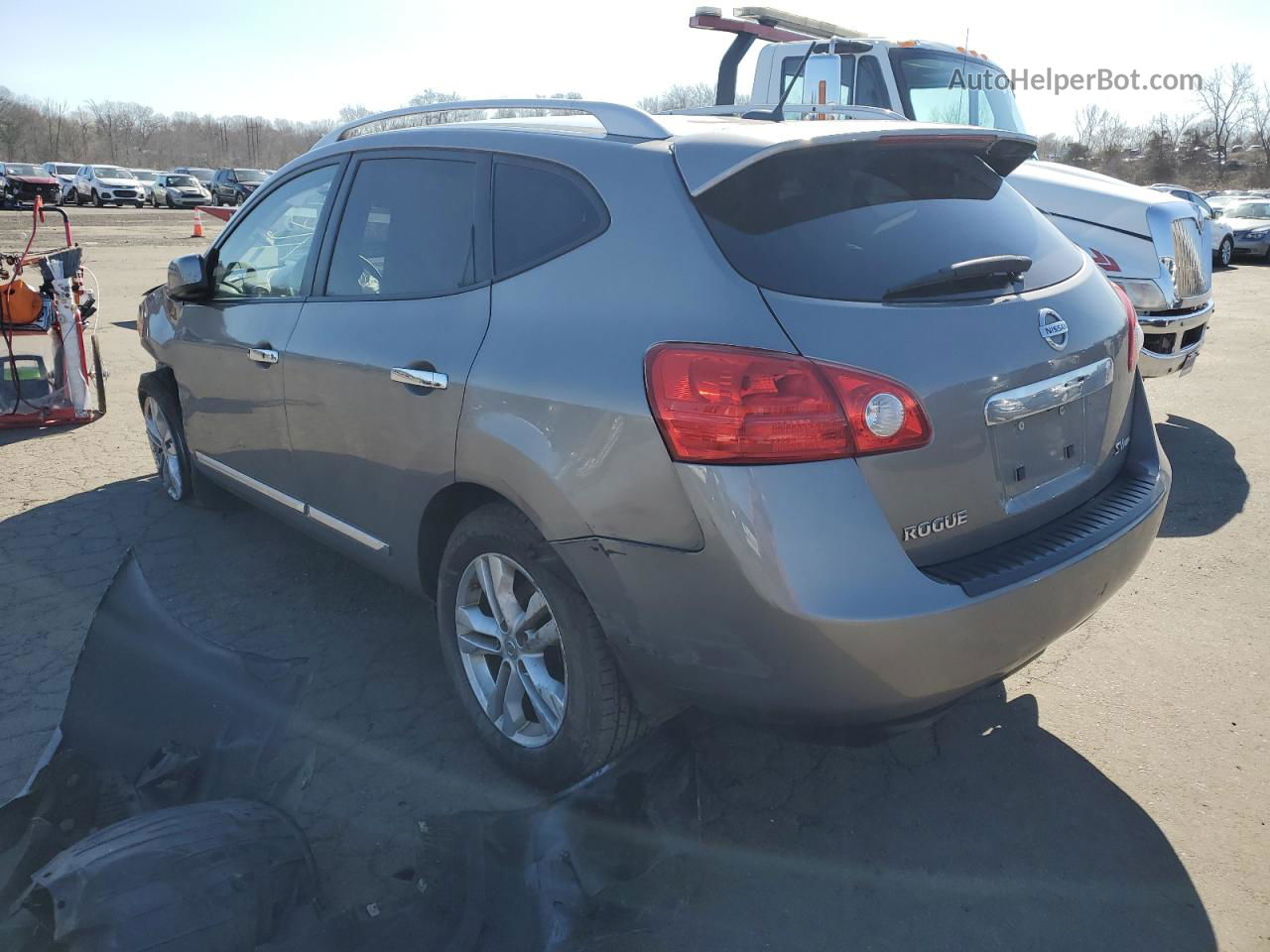 2012 Nissan Rogue S Gray vin: JN8AS5MV8CW713400