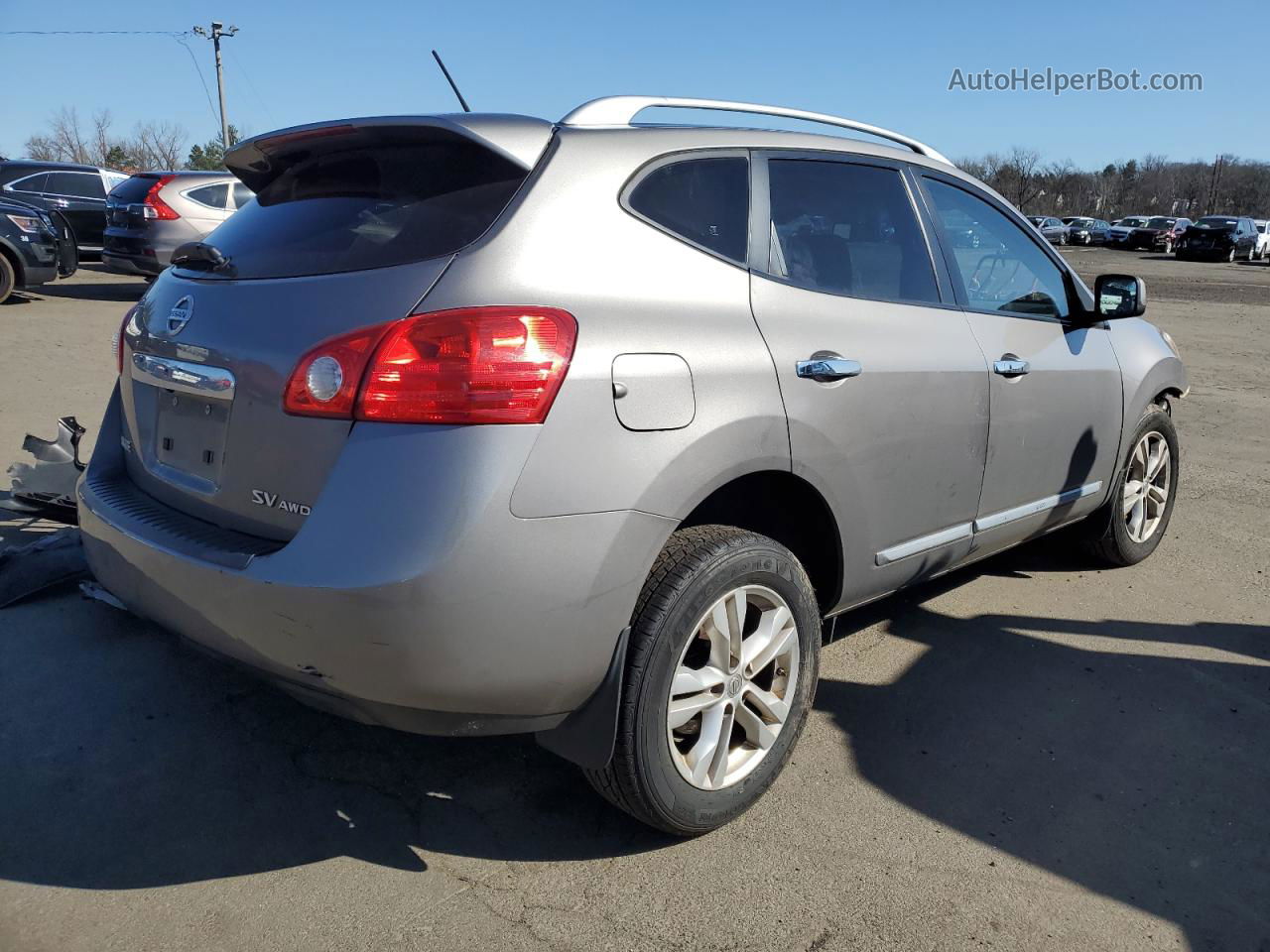 2012 Nissan Rogue S Gray vin: JN8AS5MV8CW713400