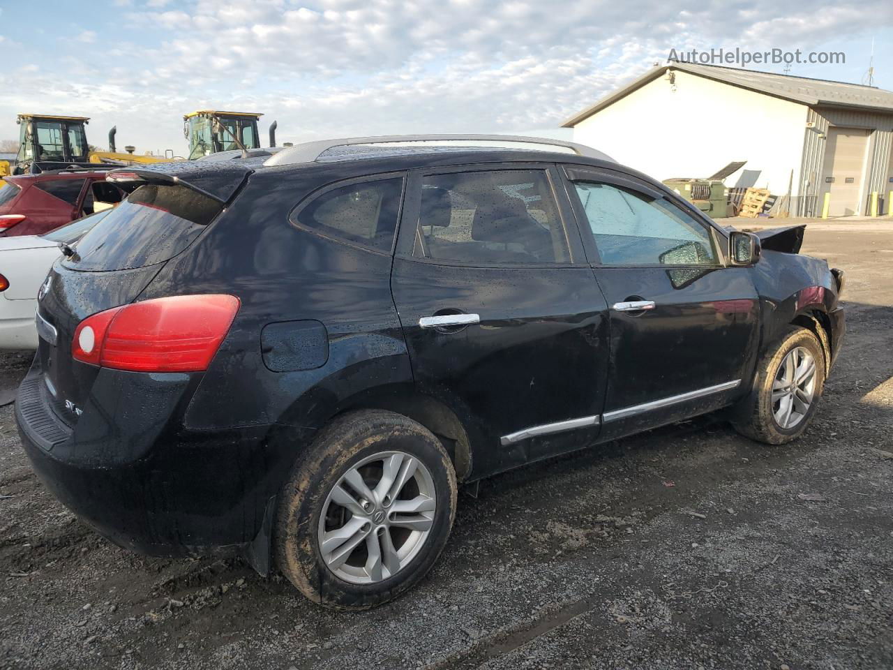 2012 Nissan Rogue S Черный vin: JN8AS5MV8CW715289