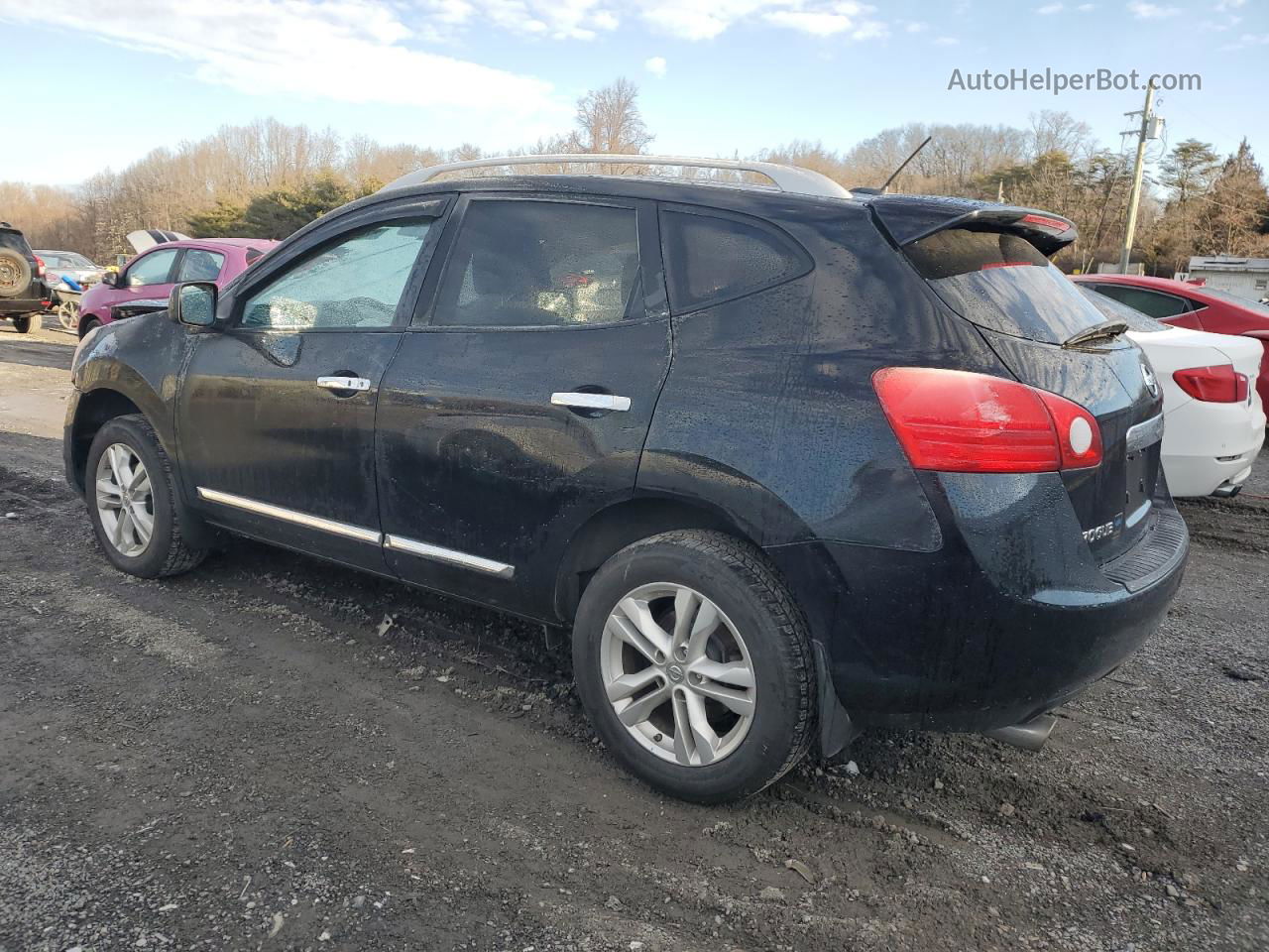 2012 Nissan Rogue S Черный vin: JN8AS5MV8CW715289