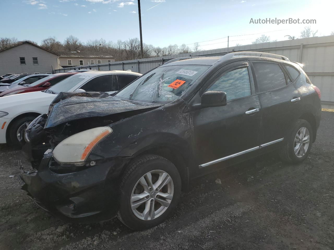 2012 Nissan Rogue S Black vin: JN8AS5MV8CW715289