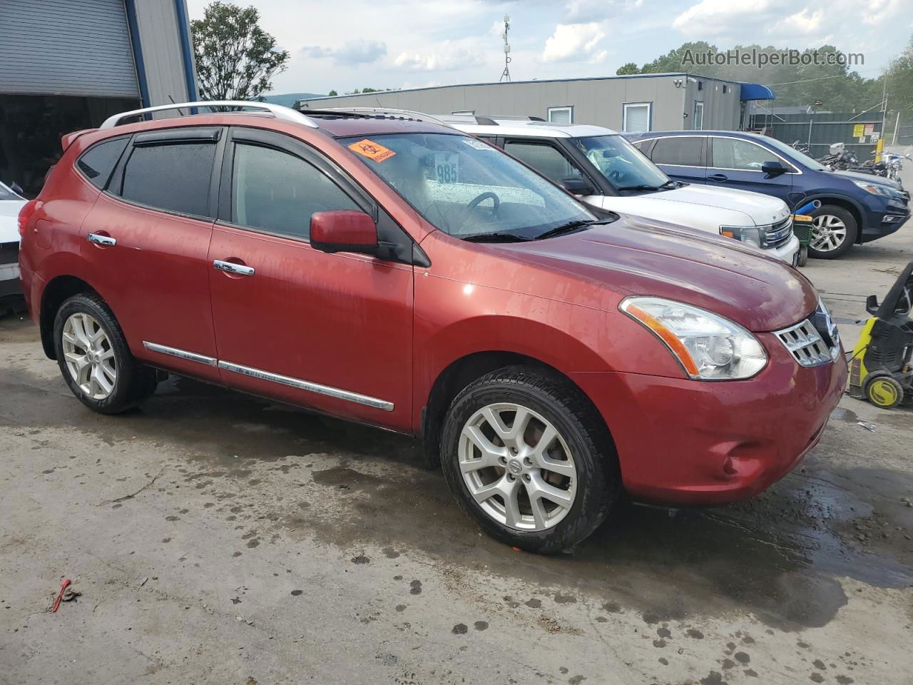 2012 Nissan Rogue S Красный vin: JN8AS5MV9CW353067