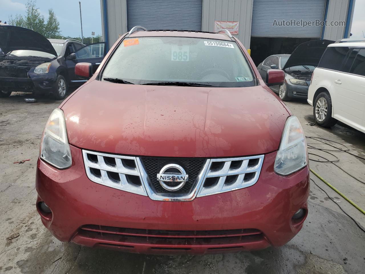 2012 Nissan Rogue S Красный vin: JN8AS5MV9CW353067