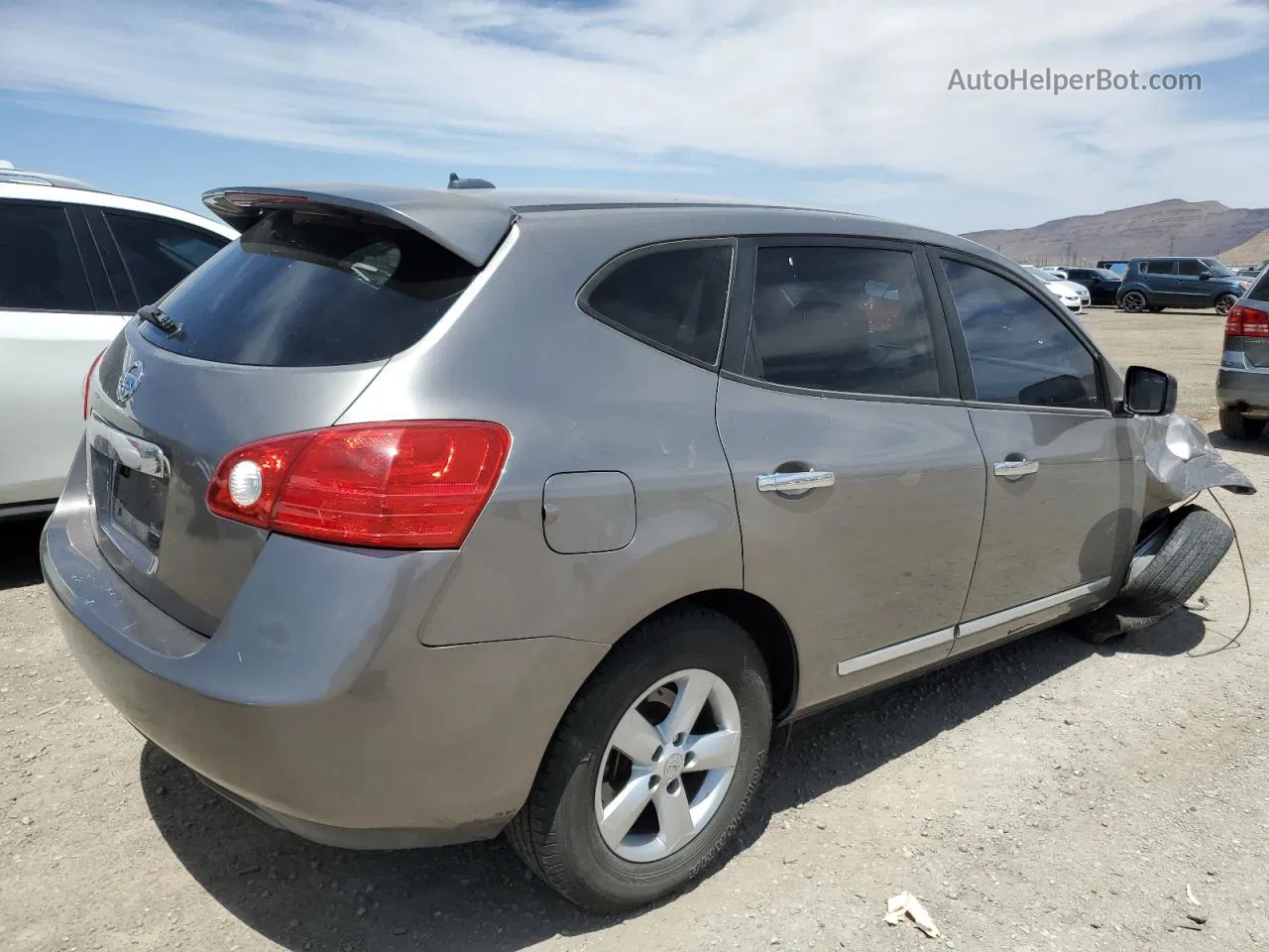 2012 Nissan Rogue S Gray vin: JN8AS5MV9CW377479