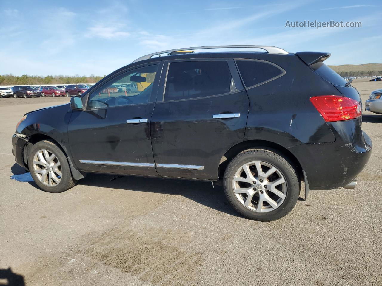 2012 Nissan Rogue S Black vin: JN8AS5MV9CW401909