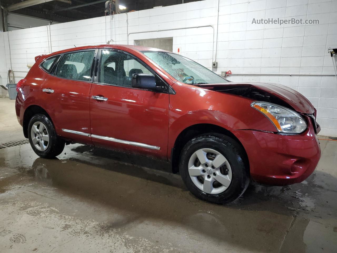 2012 Nissan Rogue S Burgundy vin: JN8AS5MV9CW404955