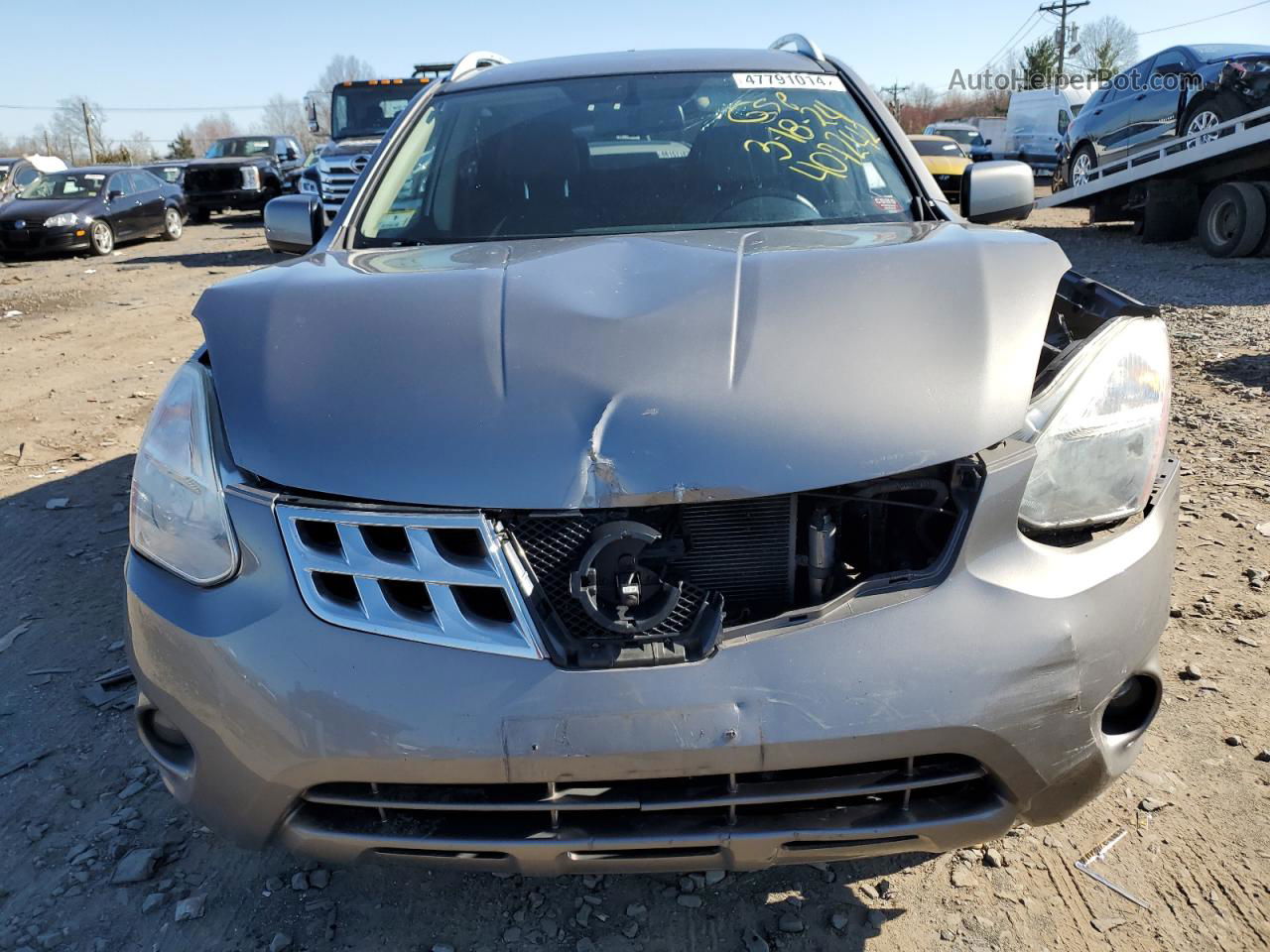 2012 Nissan Rogue S Gray vin: JN8AS5MV9CW407242