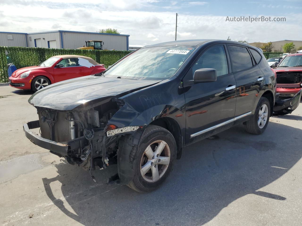 2012 Nissan Rogue S Black vin: JN8AS5MV9CW411551