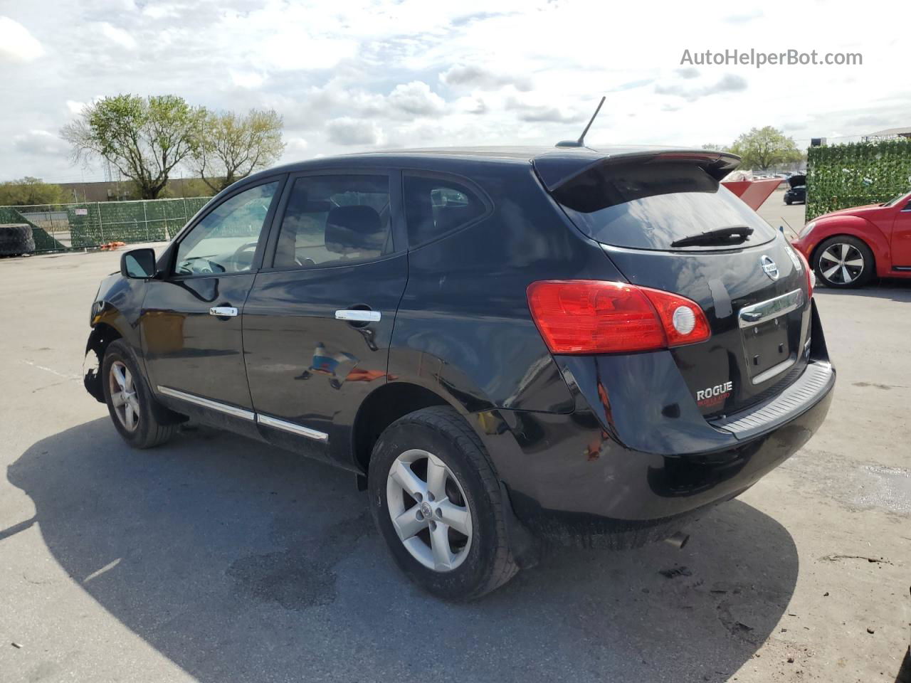 2012 Nissan Rogue S Black vin: JN8AS5MV9CW411551