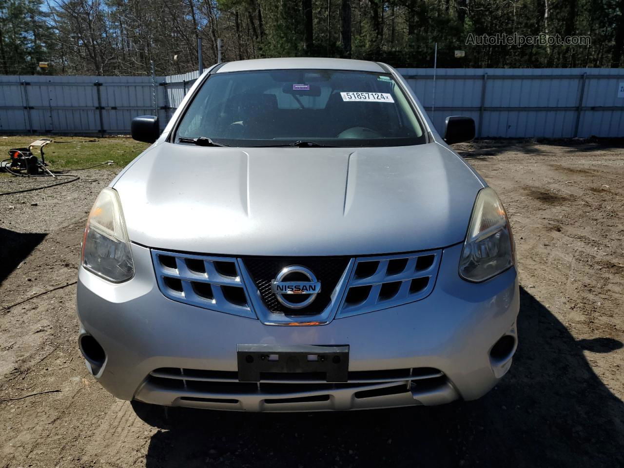 2012 Nissan Rogue S Silver vin: JN8AS5MV9CW705158