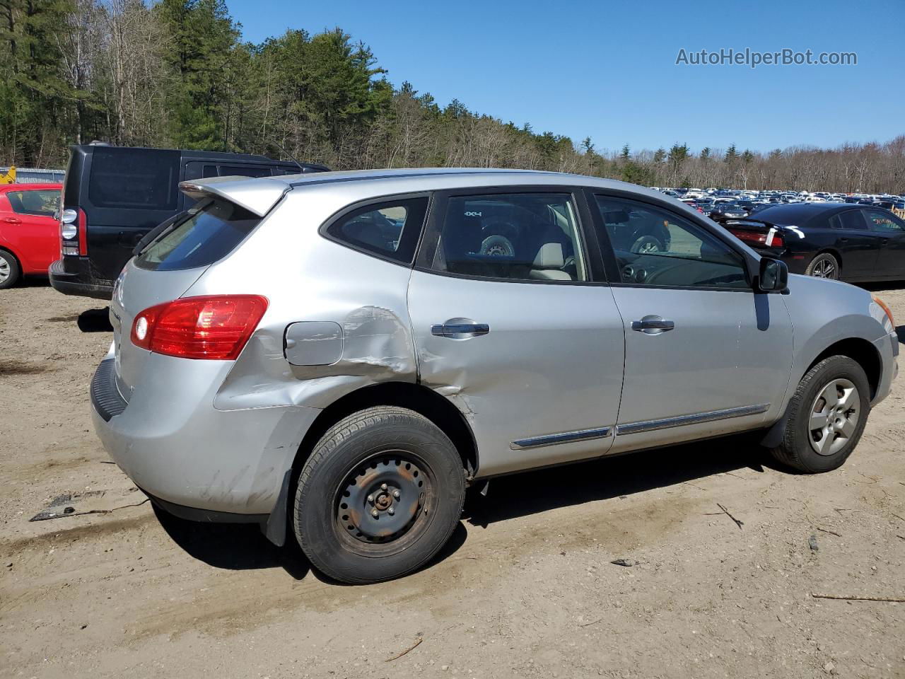 2012 Nissan Rogue S Silver vin: JN8AS5MV9CW705158