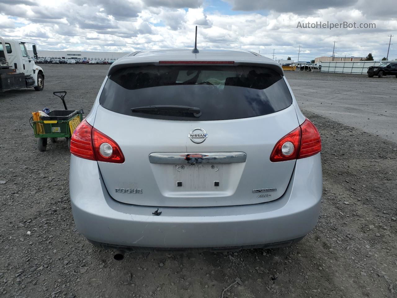 2012 Nissan Rogue S Silver vin: JN8AS5MV9CW709503