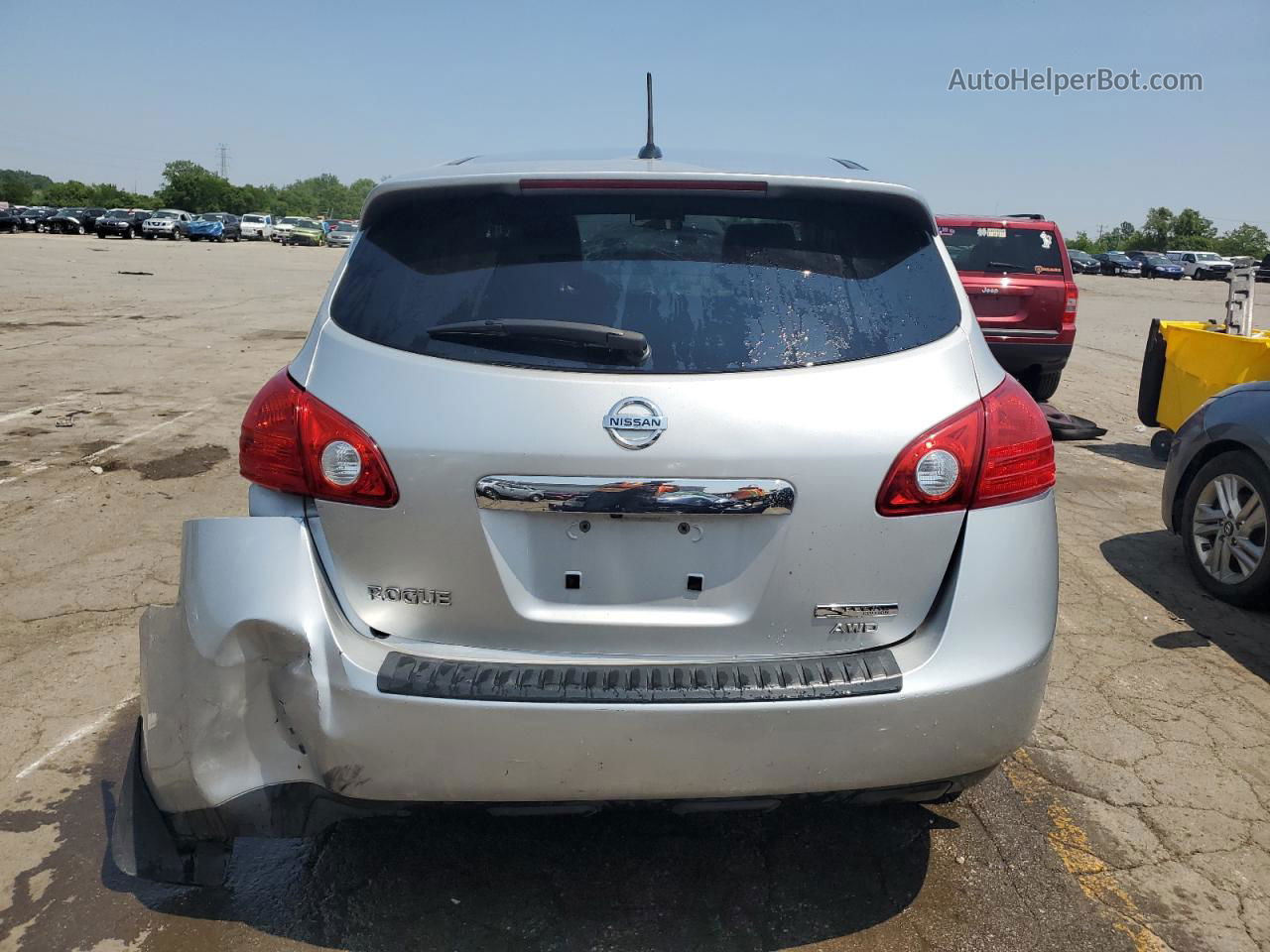 2012 Nissan Rogue S Silver vin: JN8AS5MV9CW710134