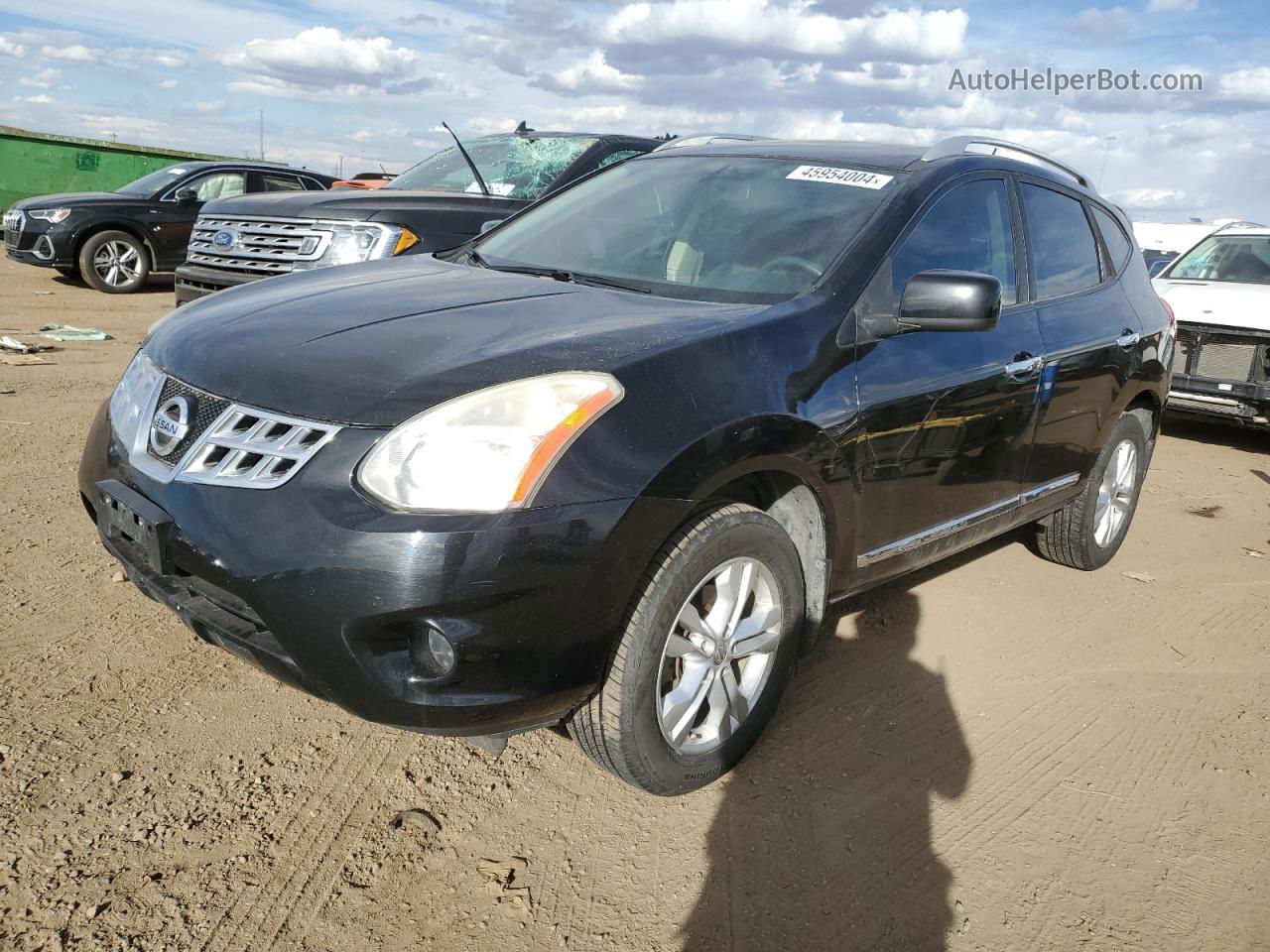 2012 Nissan Rogue S Black vin: JN8AS5MV9CW716046