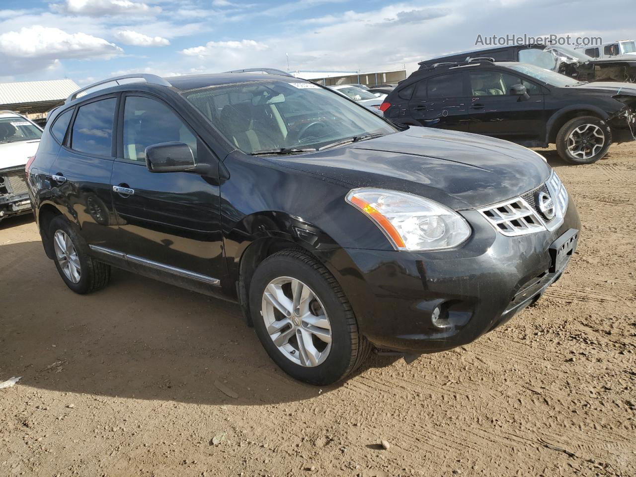 2012 Nissan Rogue S Black vin: JN8AS5MV9CW716046