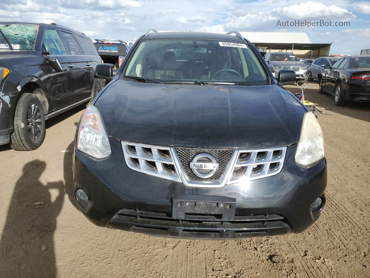 2012 Nissan Rogue S Black vin: JN8AS5MV9CW716046