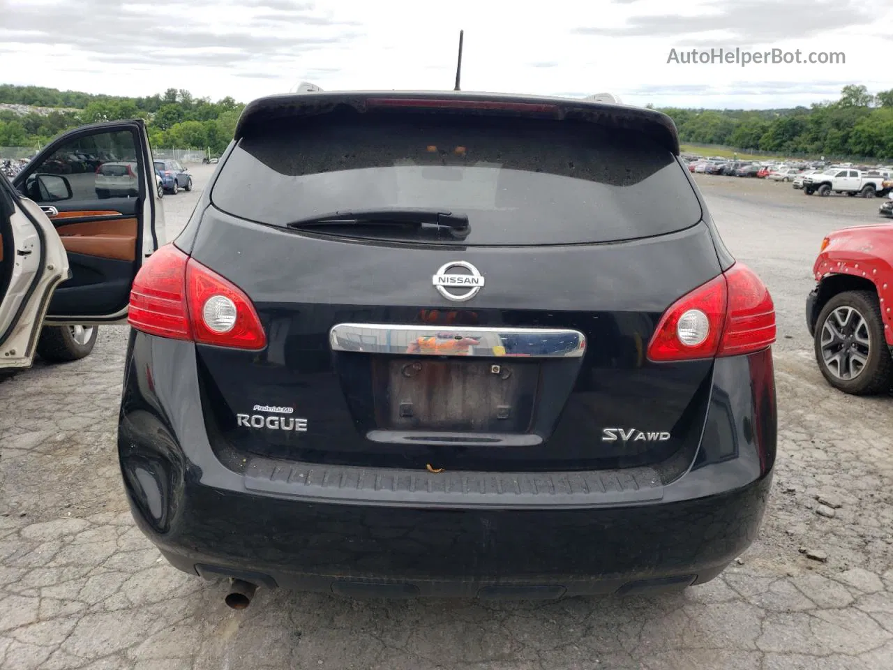 2012 Nissan Rogue S Черный vin: JN8AS5MV9CW717150