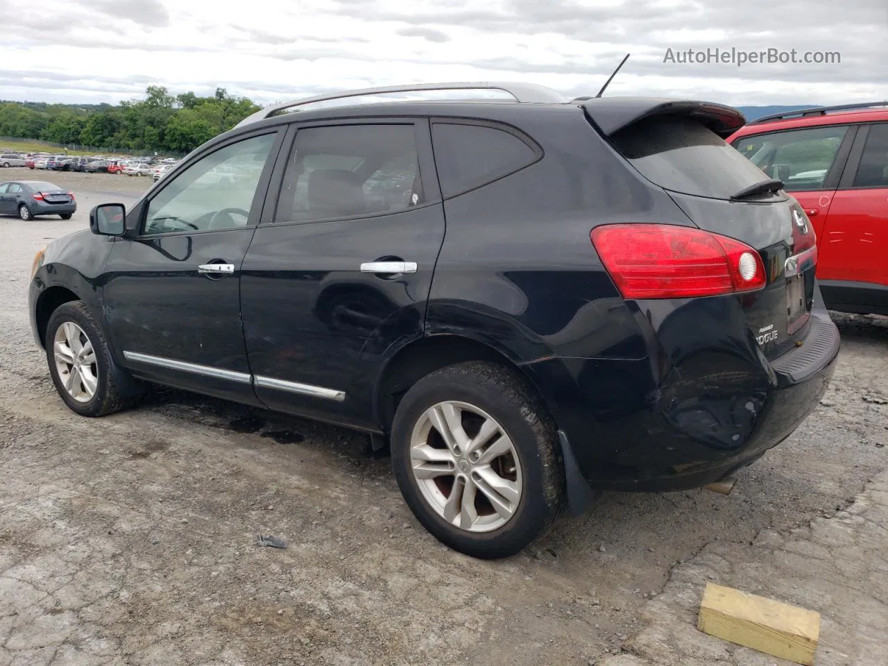 2012 Nissan Rogue S Black vin: JN8AS5MV9CW717150