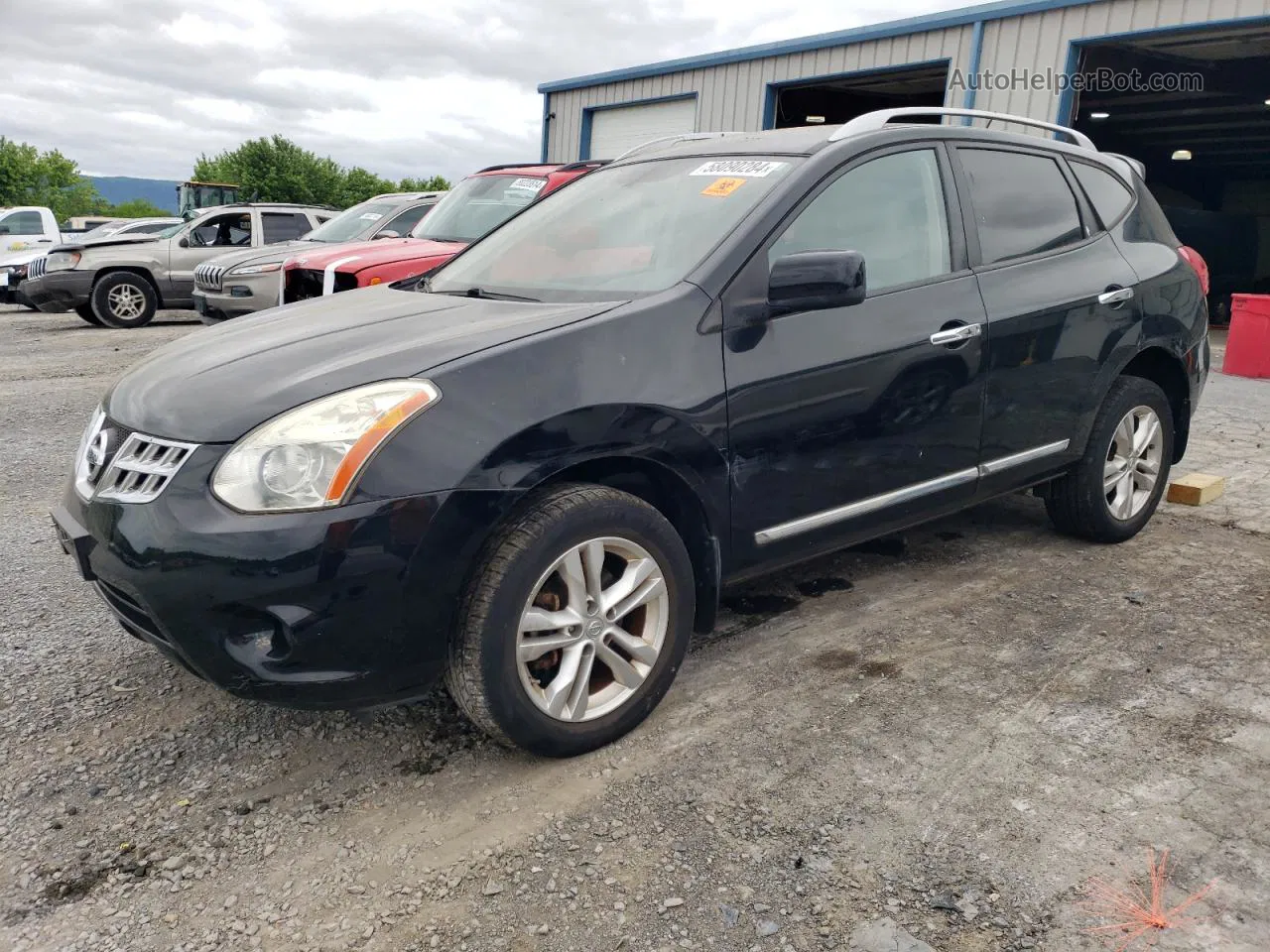 2012 Nissan Rogue S Black vin: JN8AS5MV9CW717150