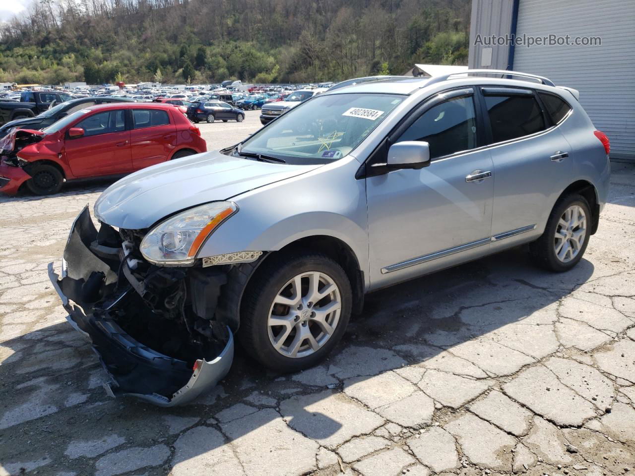 2012 Nissan Rogue S Синий vin: JN8AS5MVXCW354163