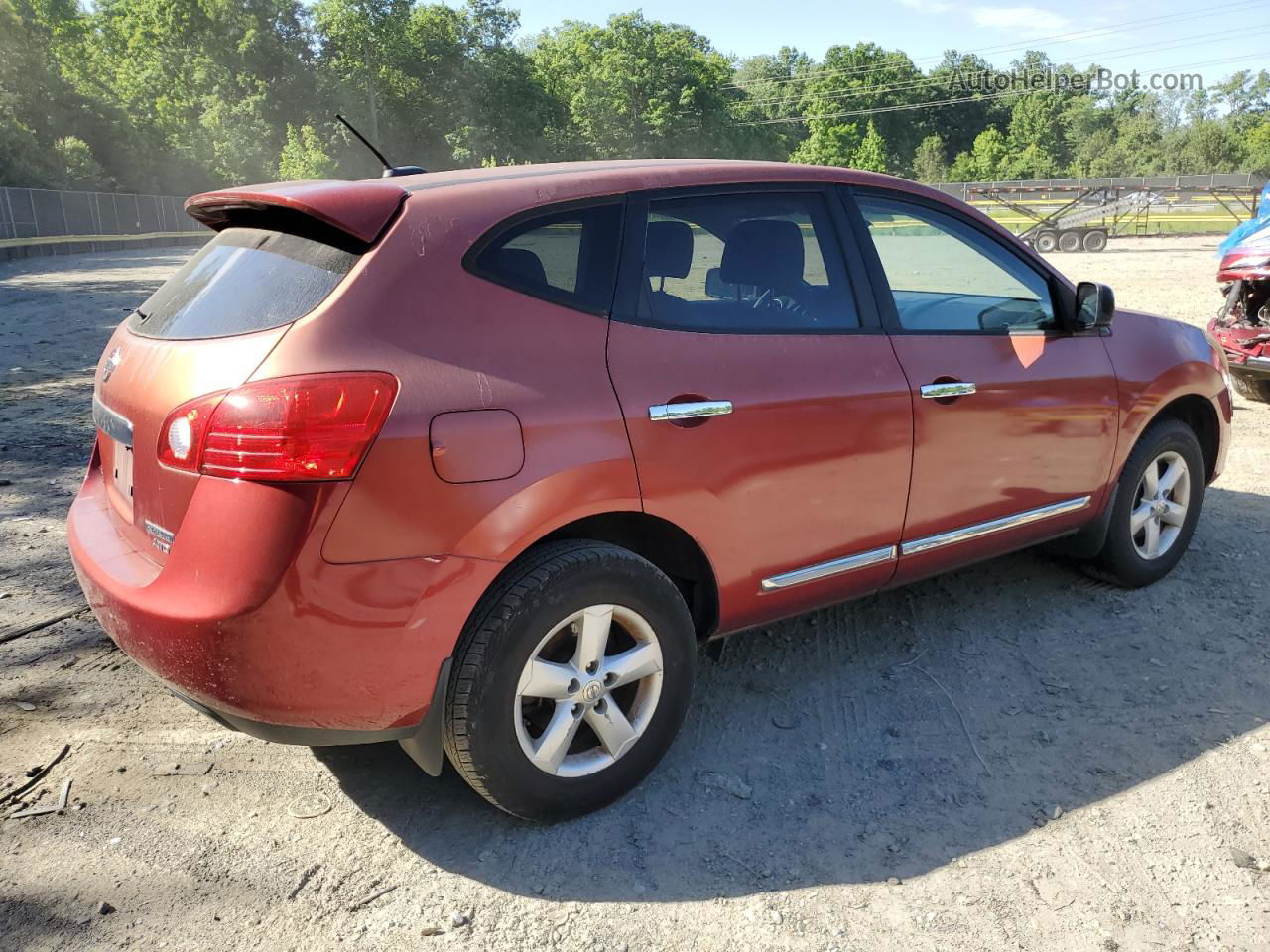 2012 Nissan Rogue S Red vin: JN8AS5MVXCW356706