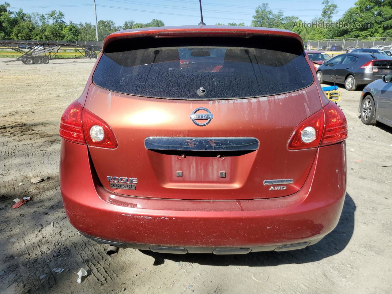 2012 Nissan Rogue S Red vin: JN8AS5MVXCW356706