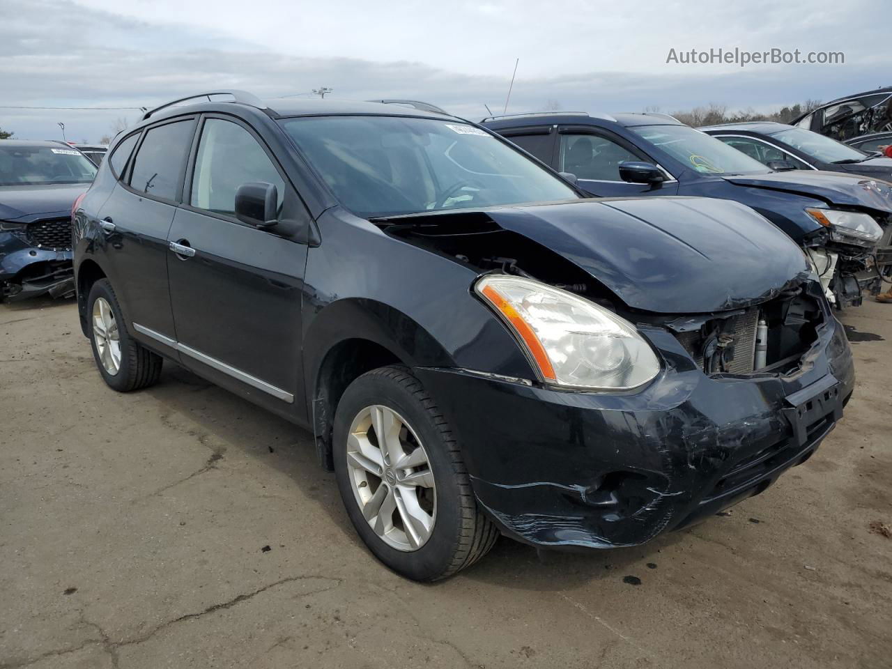 2012 Nissan Rogue S Black vin: JN8AS5MVXCW358116