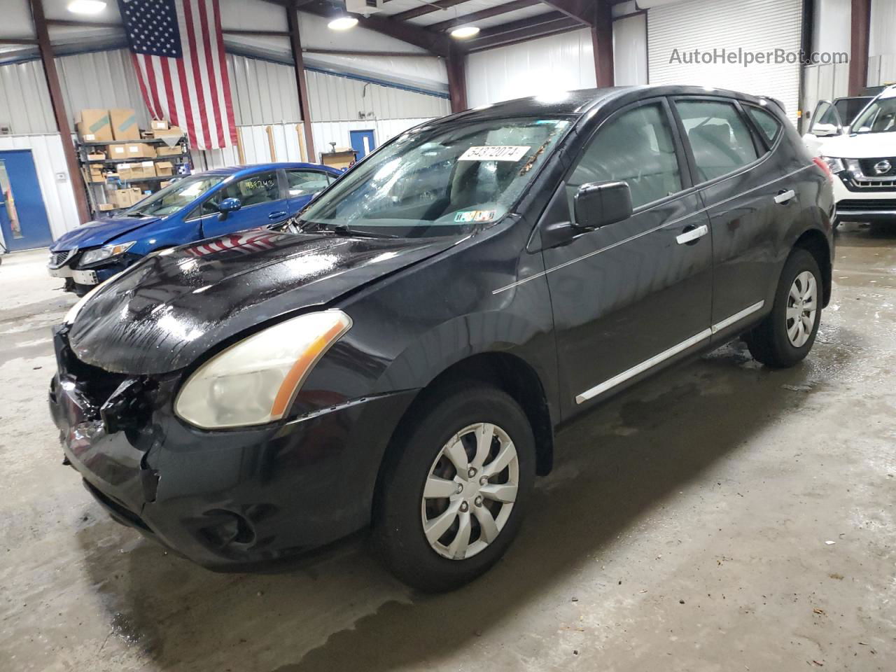 2012 Nissan Rogue S Black vin: JN8AS5MVXCW362909