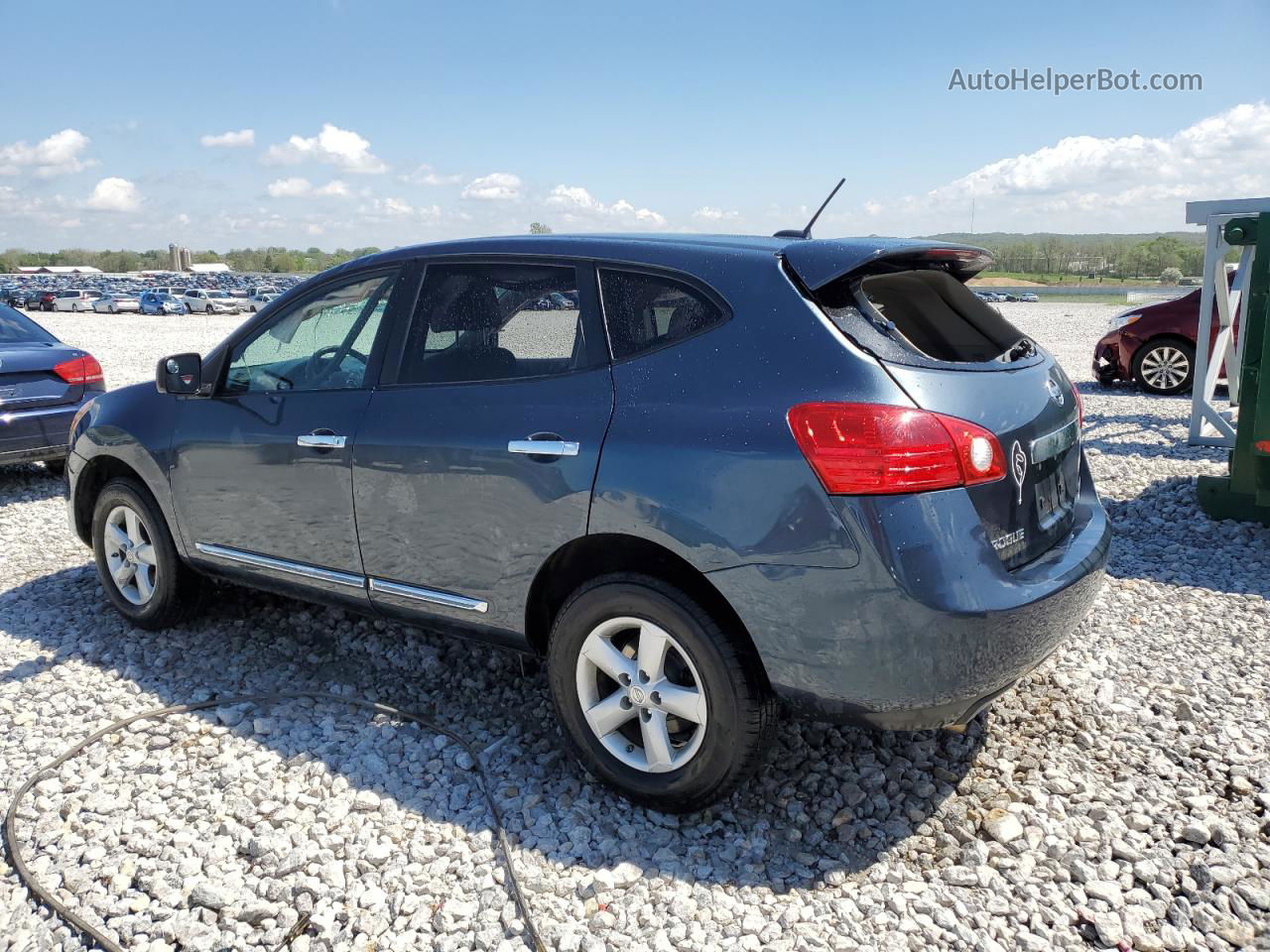 2012 Nissan Rogue S Blue vin: JN8AS5MVXCW382349