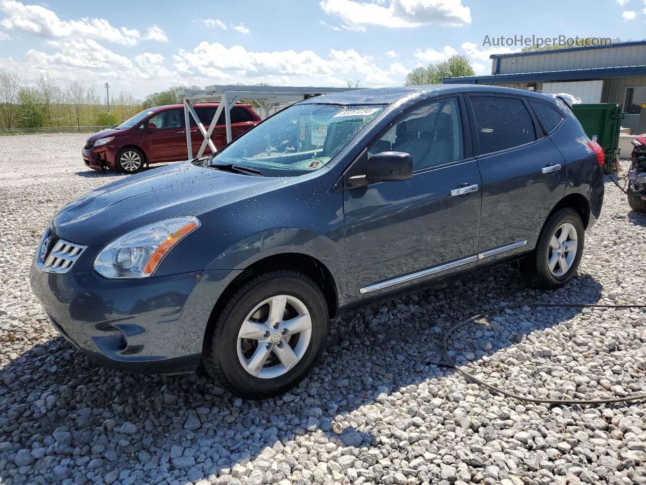 2012 Nissan Rogue S Blue vin: JN8AS5MVXCW382349