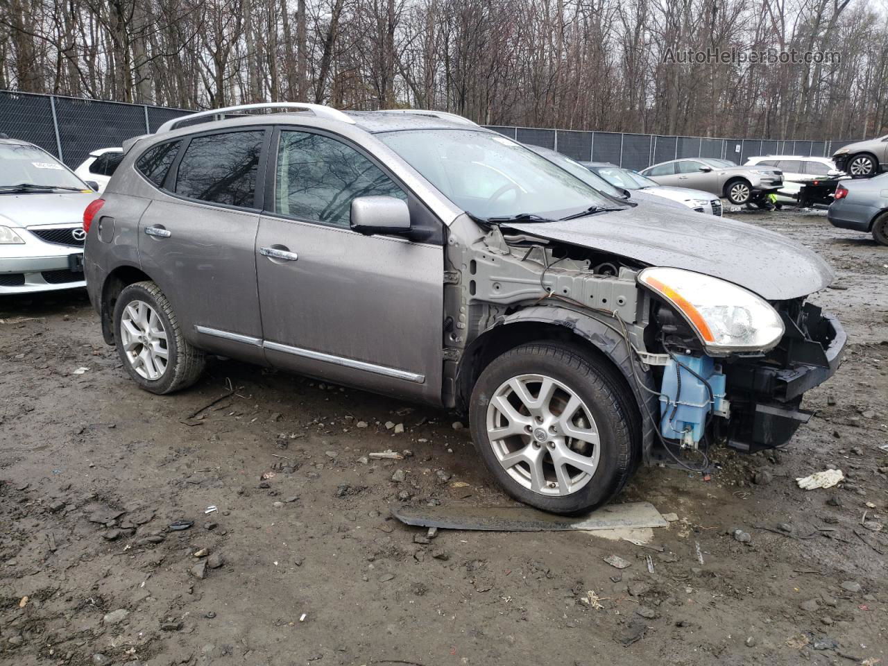 2012 Nissan Rogue S Gray vin: JN8AS5MVXCW384053