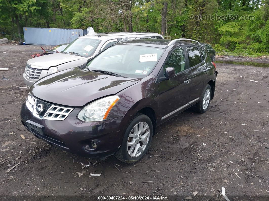 2012 Nissan Rogue Sv W/sl Pkg Purple vin: JN8AS5MVXCW397434