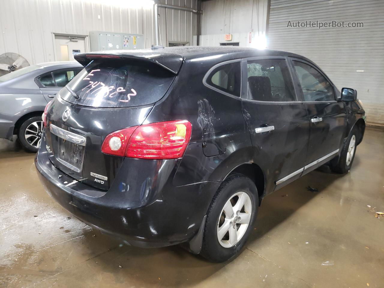 2012 Nissan Rogue S Черный vin: JN8AS5MVXCW398826