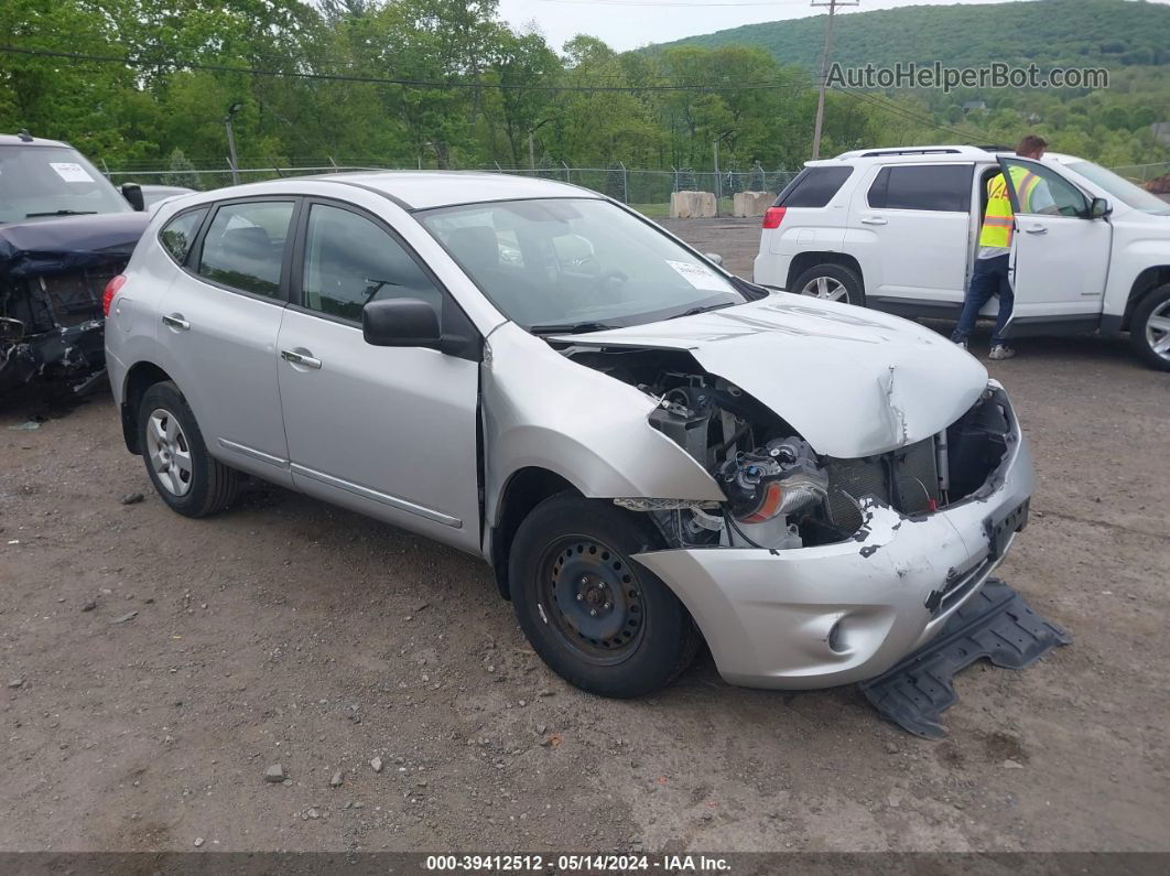 2012 Nissan Rogue S Silver vin: JN8AS5MVXCW407640