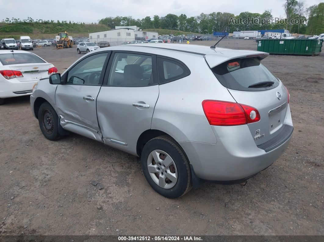 2012 Nissan Rogue S Silver vin: JN8AS5MVXCW407640