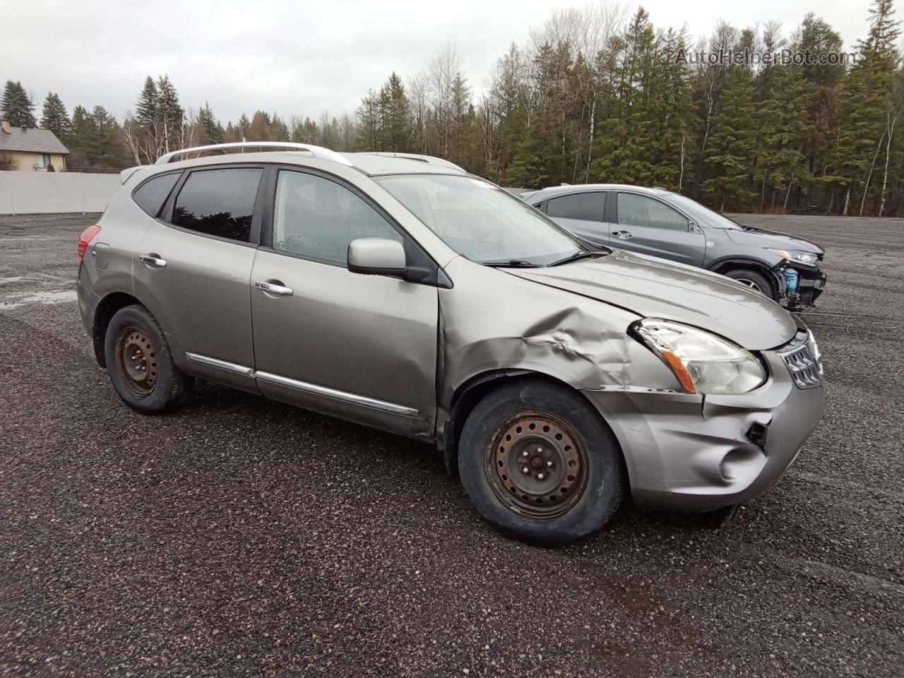 2012 Nissan Rogue S Gray vin: JN8AS5MVXCW410988