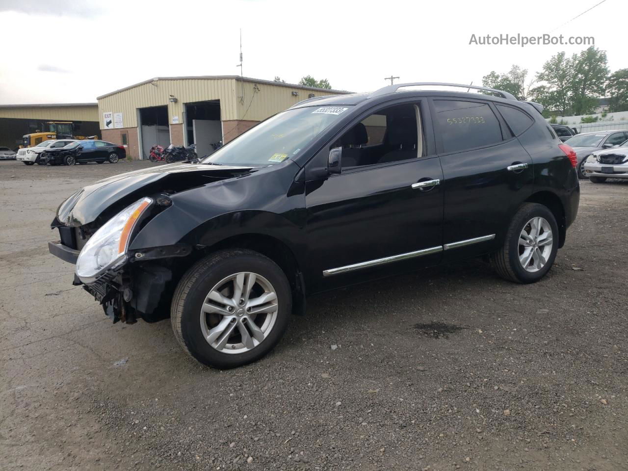 2012 Nissan Rogue S Black vin: JN8AS5MVXCW713155