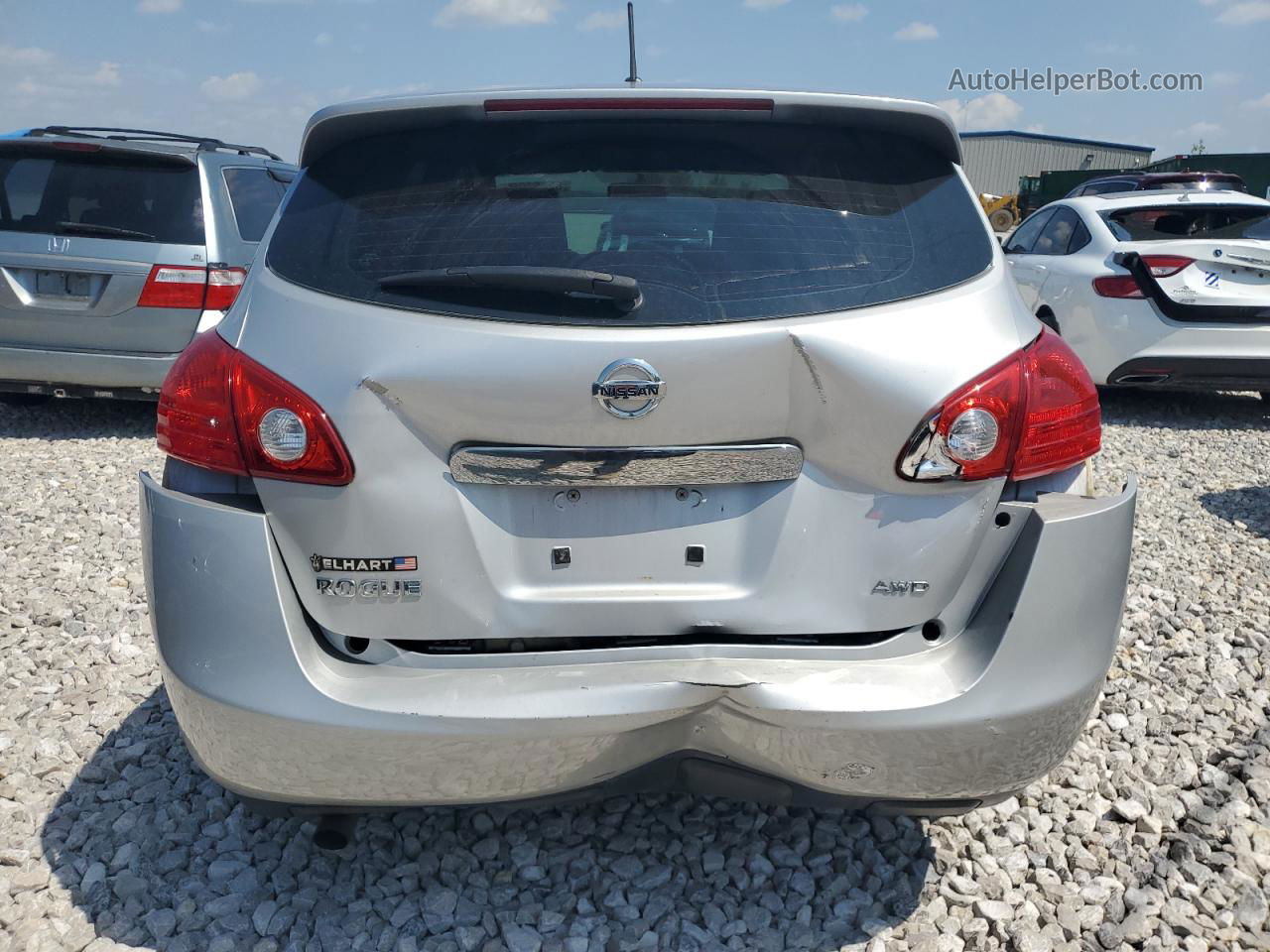 2012 Nissan Rogue S Silver vin: JN8AS5MVXCW713351