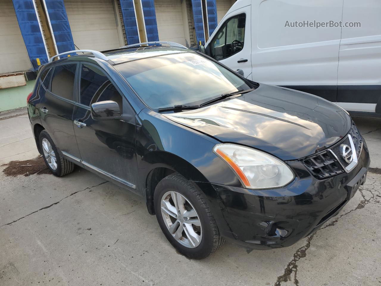 2012 Nissan Rogue S Черный vin: JN8AS5MVXCW715357