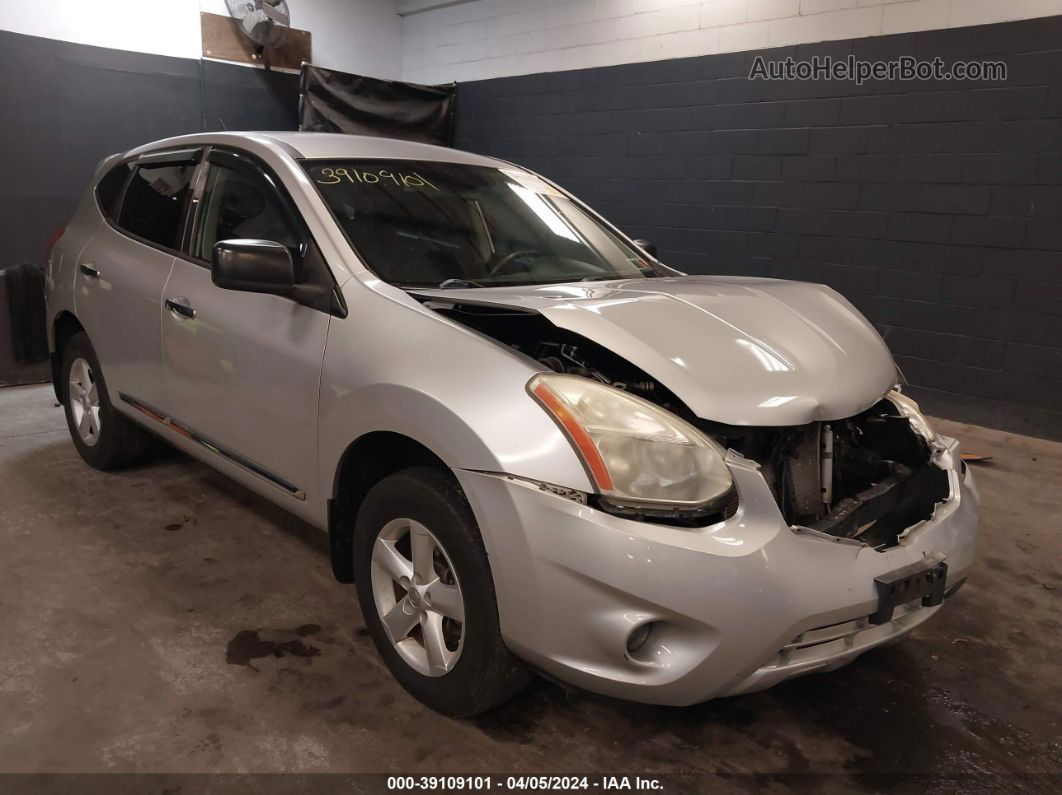 2012 Nissan Rogue S Silver vin: JN8AS5MVXCW716010