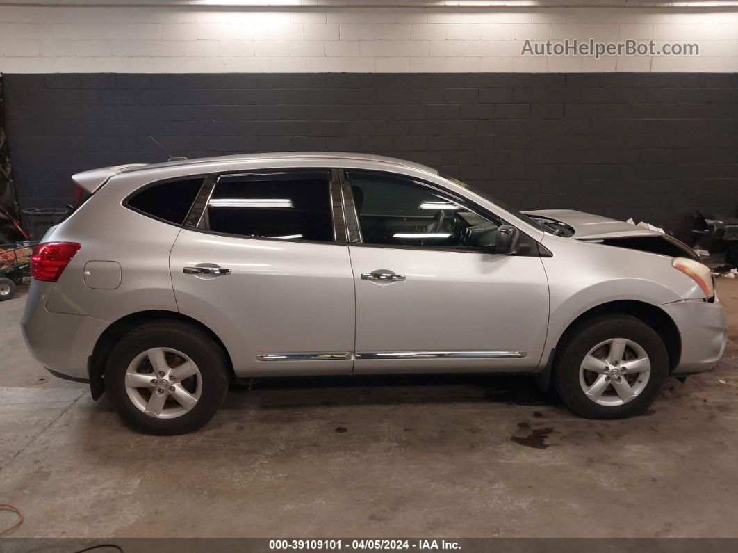 2012 Nissan Rogue S Silver vin: JN8AS5MVXCW716010