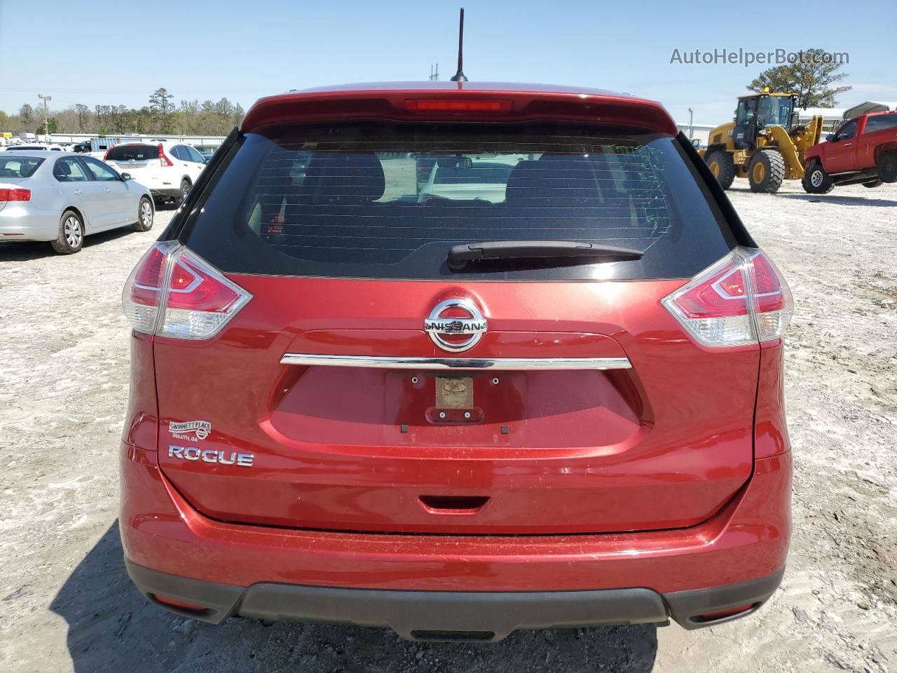 2016 Nissan Rogue S Red vin: JN8AT2MT0GW001771