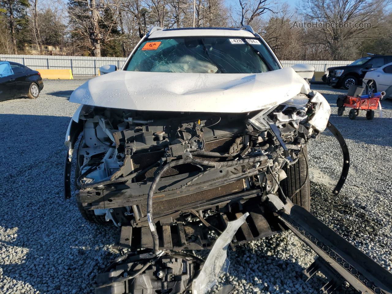 2018 Nissan Rogue S White vin: JN8AT2MT0JW457633