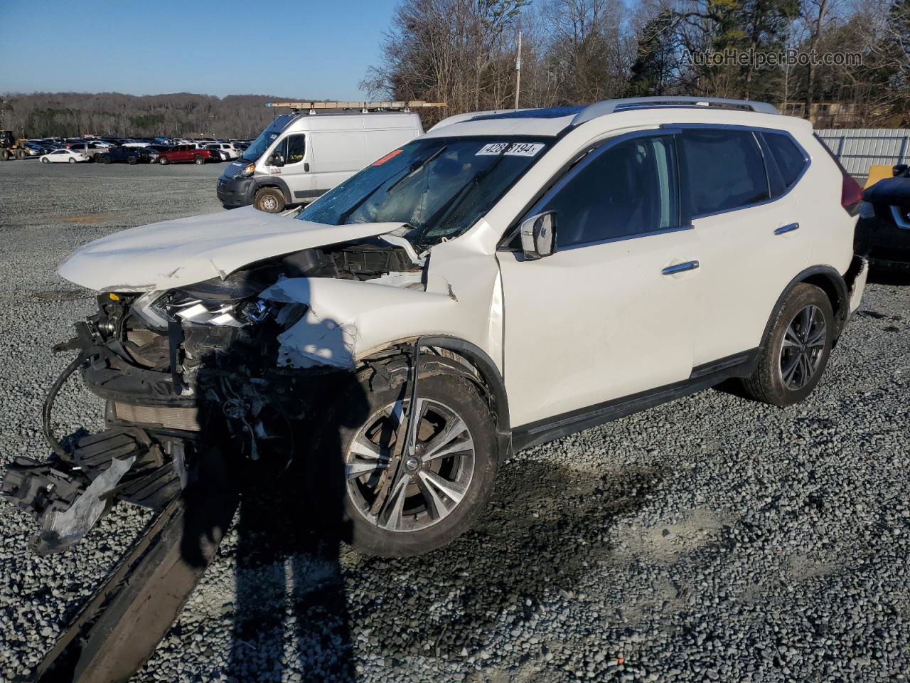 2018 Nissan Rogue S Белый vin: JN8AT2MT0JW457633