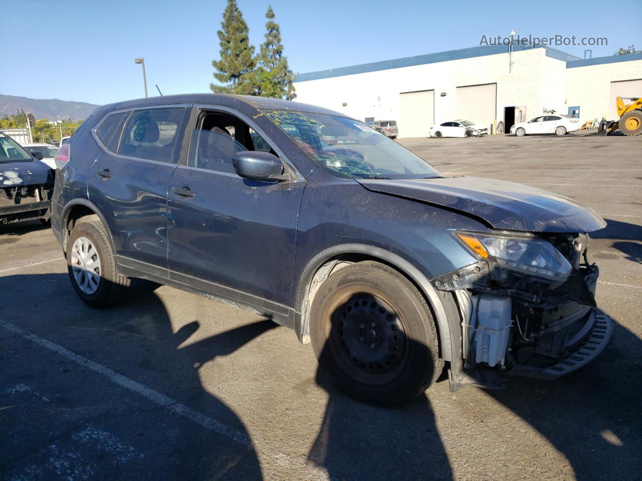 2016 Nissan Rogue S Blue vin: JN8AT2MT1GW029336