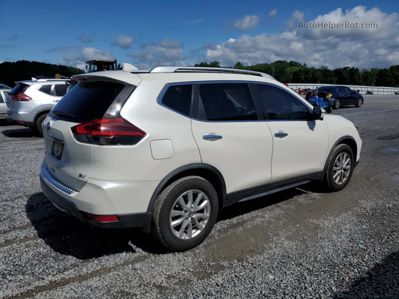 2018 Nissan Rogue S White vin: JN8AT2MT1JW452053