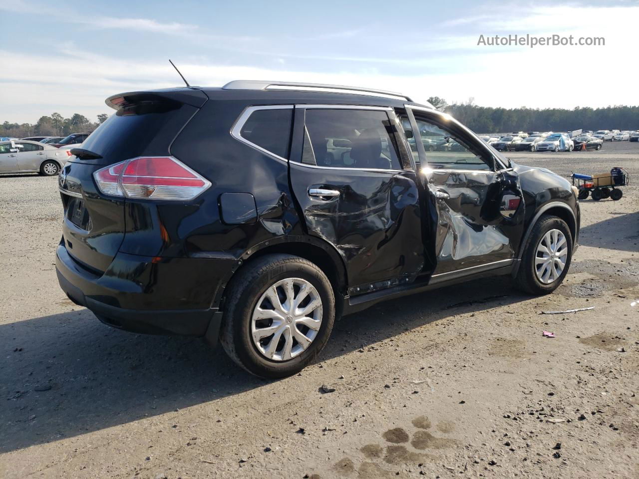 2016 Nissan Rogue S Черный vin: JN8AT2MT2GW009547