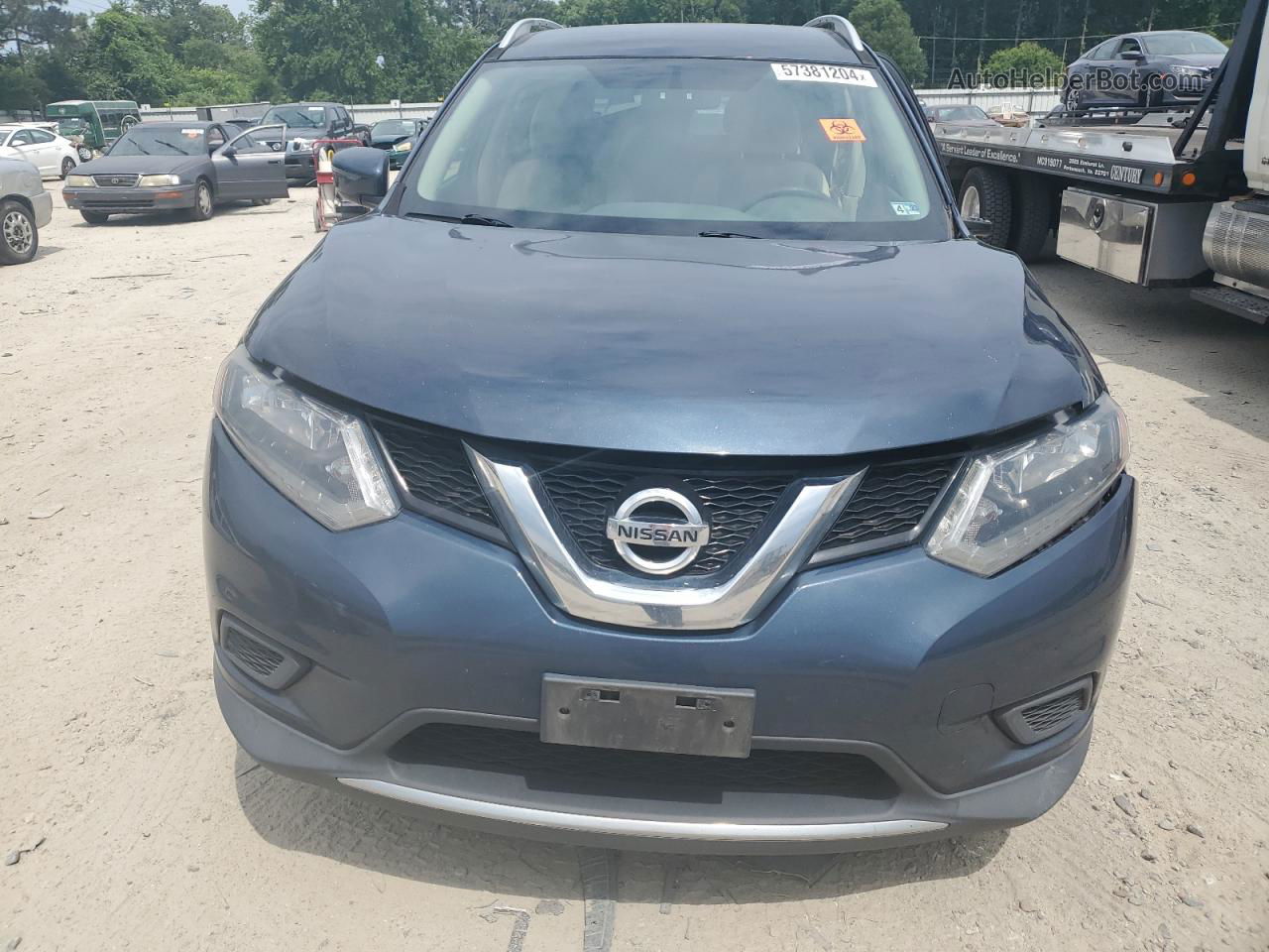 2016 Nissan Rogue S Blue vin: JN8AT2MT2GW016918