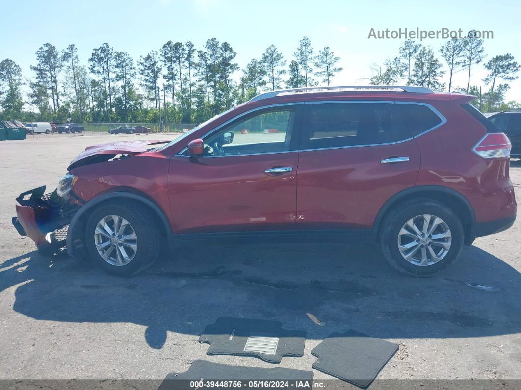 2016 Nissan Rogue Sv Красный vin: JN8AT2MT2GW024078