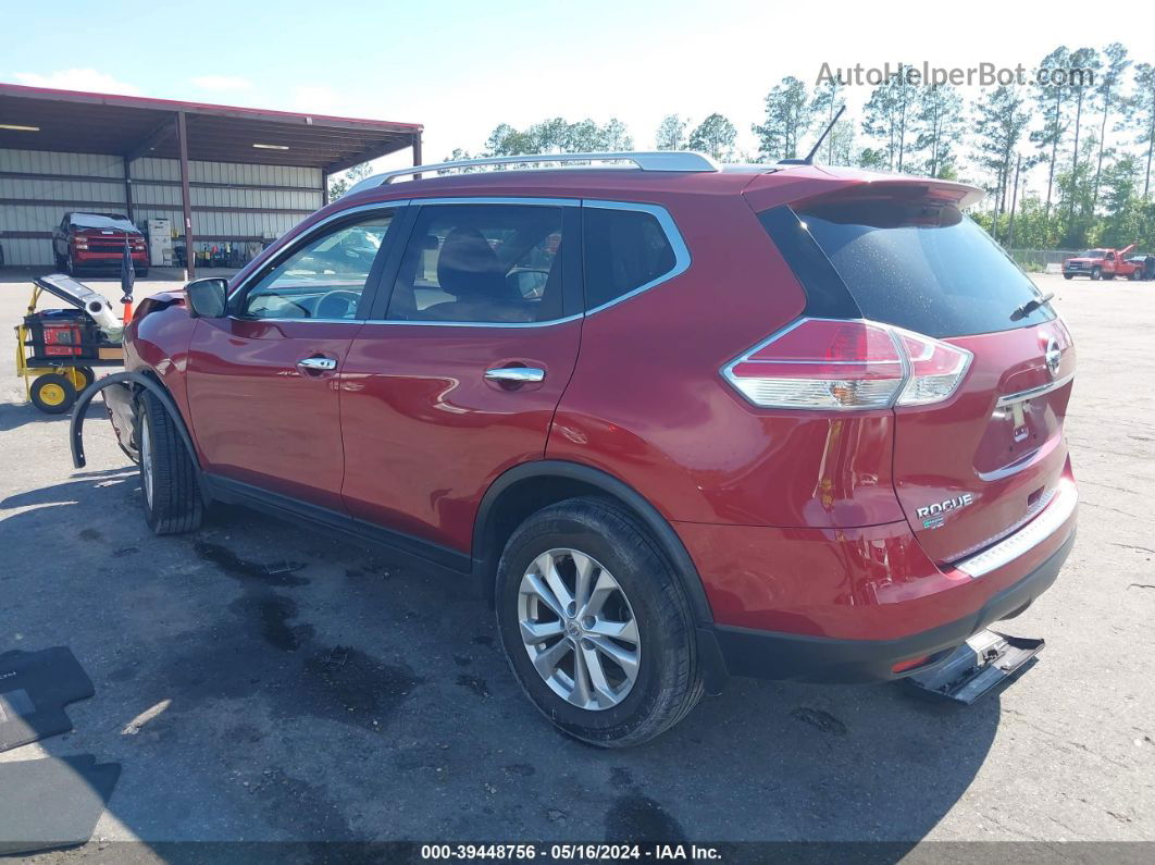 2016 Nissan Rogue Sv Красный vin: JN8AT2MT2GW024078